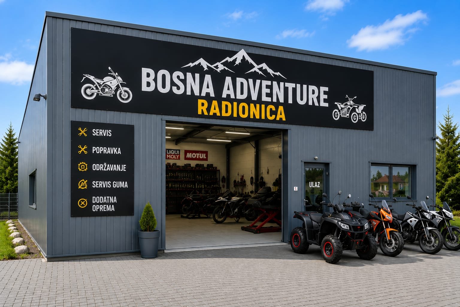 Einblick in die Werkstatt von Bosna Adventure